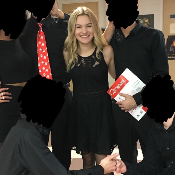 Rebellion Black Lace Sleeveless Dress - Picture 3 of 4